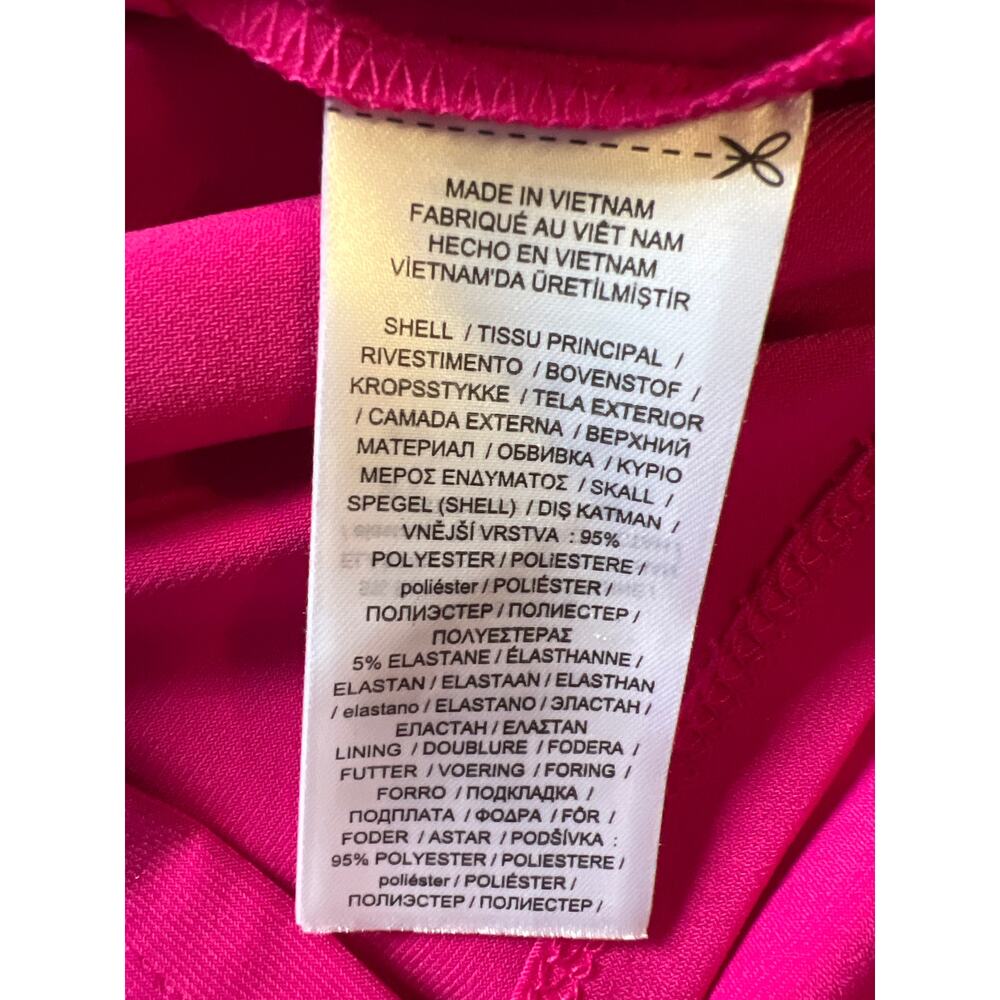Ralph Lauren Pink Draped Cocktail Dress Size 12 Rhinestone - Picture 8 of 10